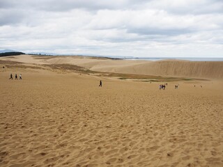 Poster - the Tottori Sand Dunes, wedged along the coast of Japan’s sparsely populated San’in region, the country’s very own slice of desert