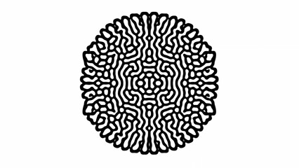 Wall Mural - reaction diffusion organic pattern. cell division.