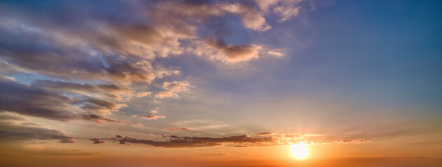 Wall Mural - colorful tropical sunrises and sunsets - ocudrone aerial sky images