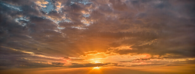 Wall Mural - colorful tropical sunrises and sunsets - ocudrone aerial sky images