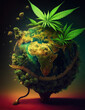 Cannabis world is a beautiful nature plant 