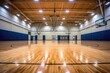 © NikahGeh - indoor basketball court ball photoraphy Generated AI
