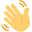 hand with rss icon