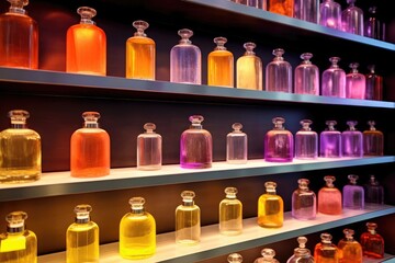 Wall Mural - stock photo of perfume shop design interior photography