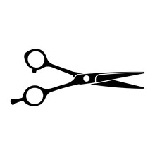 Barber Scissors Silhouette	