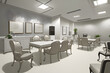 © solution - the office walls could be painted in a soft silver