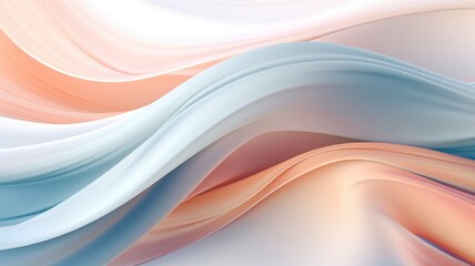 Wall Mural - Abstract wavy wave background with smooth silky shape....color, dynamic pattern shape with creative design for presentation or brochure cover. Picturesque generative AI
