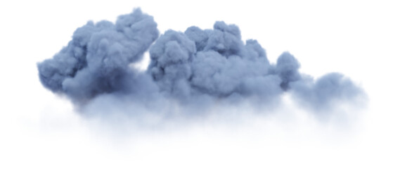 Wall Mural - Cumulus and fluffy cloud shape with isolated on transparent background - PNG file, 3D rendering illustration, Clip art, cut out and sky elements