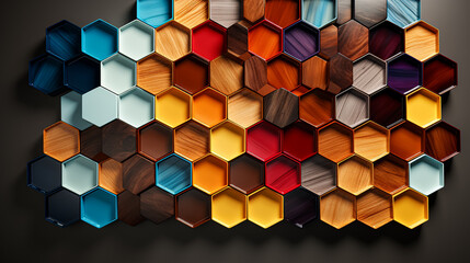 Wall Mural - Honey Comb pattern