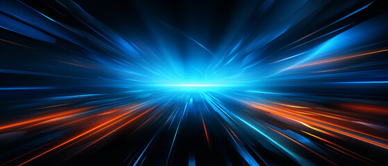 vector abstract, science, futuristic, energy technology concept. digital image of light rays, stripe