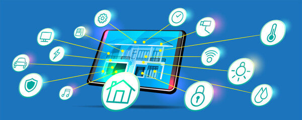 Internet of things (IoT) smart connection and control device in network of industry, resident and vehicle