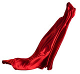 Fototapeta  - Red cloth flutters