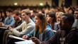© PHdJ - Group of students in classroom, Young woman portrait
