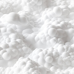 Abstract 3d white background, organic shapes seamless pattern texture.