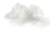 Leinwandbild Motiv Radiance white serene clouds on transparent backgrounds 3d render png