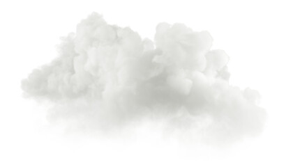 Aufkleber - Radiance white serene clouds on transparent backgrounds 3d render png