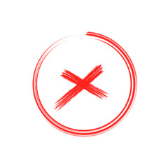 Poster - cross icon. red signs. Vector illustration