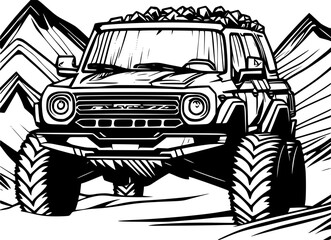 Poster - illustration of a truck