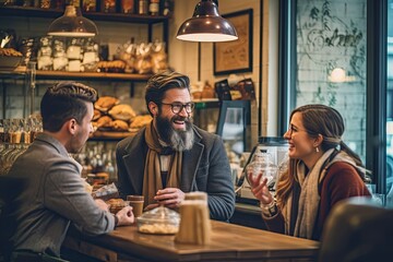 Wall Mural - Coffee Shop Scene