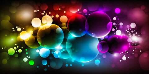 Wall Mural - luminous color symphony - beautiful art design. generative ai