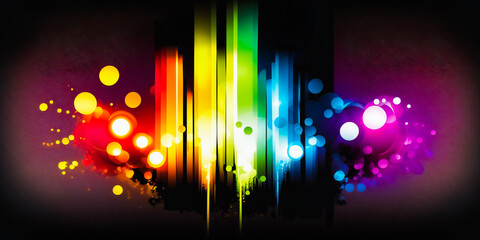 Wall Mural - luminous color symphony - beautiful art design. generative ai