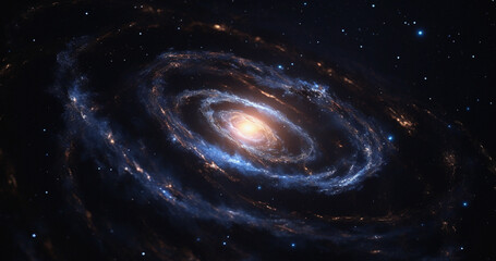 Wall Mural - black hole, wormhole and universe space spiral in dark sky for astrology, solar system and science r