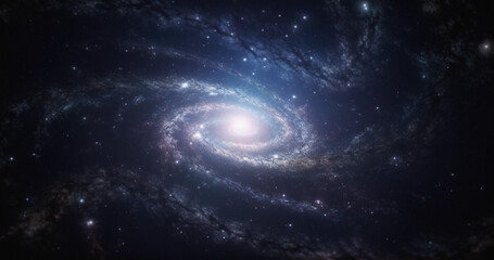 Wall Mural - solar system, vortex and universe space spiral in dark sky for astrology, black hole and science res