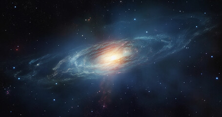 Wall Mural - solar system, wormhole and galaxy space spiral in dark sky for astrology, black hole or universe sci