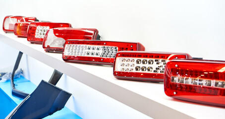 Wall Mural - Rear lights for car in shop