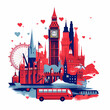 © Aleh Varanishcha - Illustration of the beautiful city of London. United Kingdom