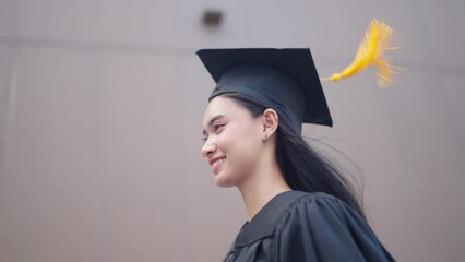 Wall Mural - happy graduates celebrate their university graduation. educational concept Graduation graduation ceremony	
