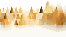 Abstract Gold Luxury Triangle Shape Background