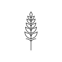  Wheat line icon vector design