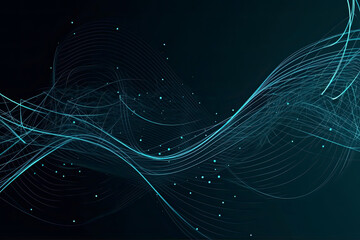 Internet connection, abstract sense of science and technology graphic design.AI generated