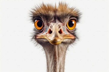 close up of an ostrich