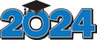 grad blue 2024 graduate