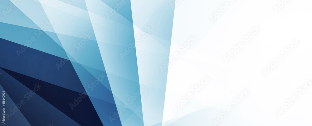 Abstract blue and white background in creative geometric art pattern ...