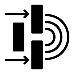 diffraction glyph icon