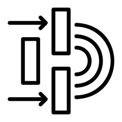 diffraction line icon