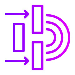 diffraction gradient icon