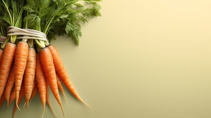 Wall Mural - An image of carrot illustration on dark background for presentation template.