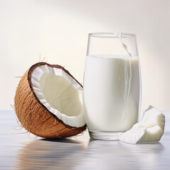 Canvas Print - Coconut and coconut milk