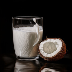 Canvas Print - Coconut and coconut milk