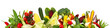 Fresh Vegetables Panorama - Transparent PNG Background