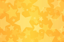 Abstract Stars Background. Golden Stars Pattern. Yellow Stars Background.