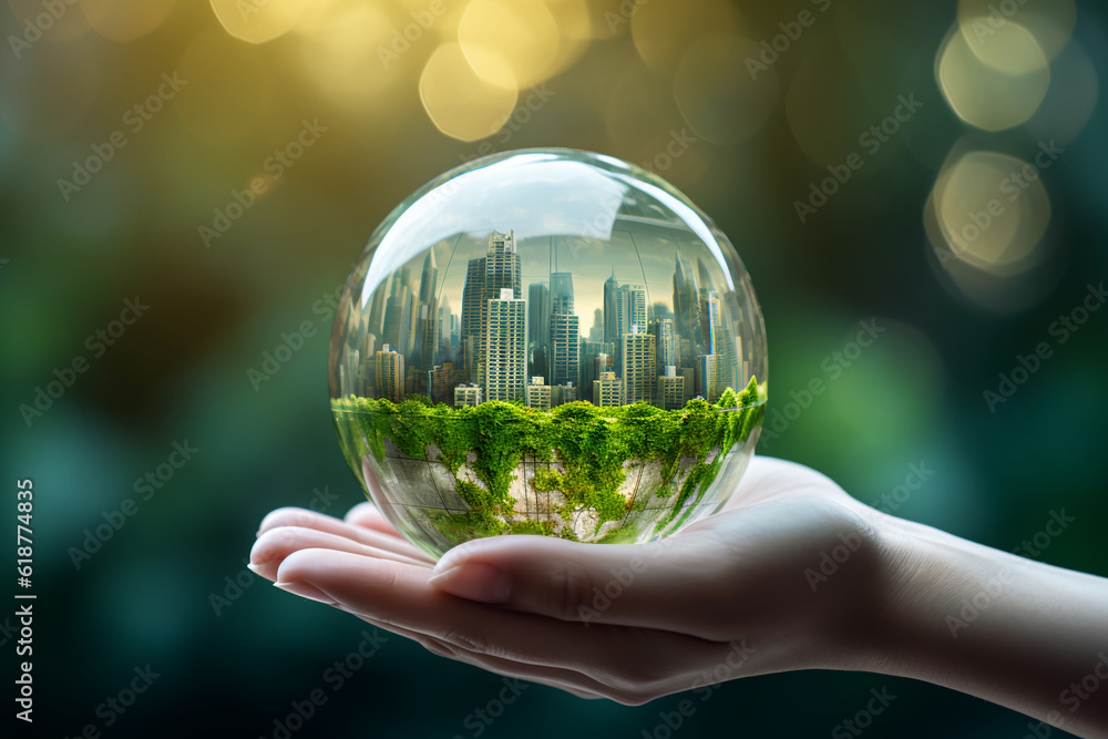 hands holding Globe Glass earth globe earth day World environment day ...