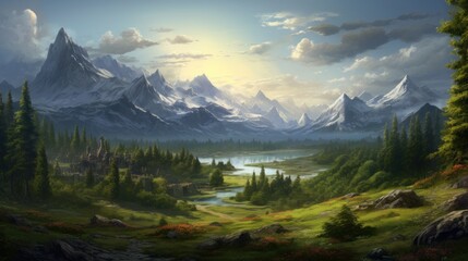 Fantasy Landscape Game Art