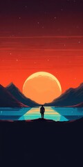 Canvas Print - the moon