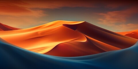 Canvas Print - desert silk illustration