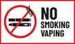 © Ali - No smoking and vaping allowed print ready sign vector